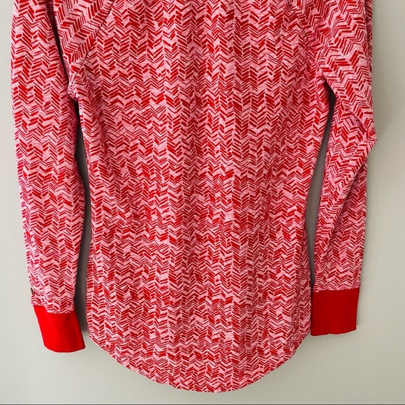 Athleta Coronada Long Sleeve Running Top Red Sz Small - Picture 10 of 11
